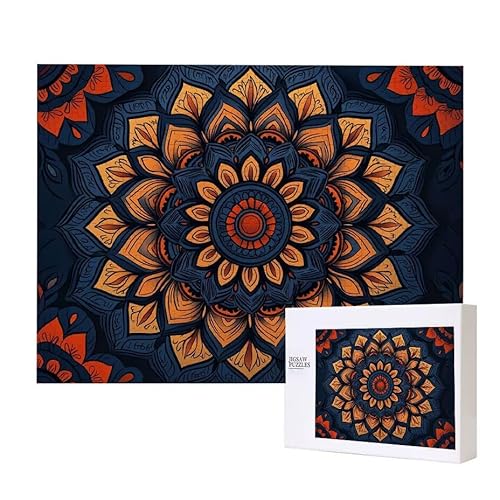 Mandala Puzzle 3000 Teile Puzzles Erwachsene, Helle und farbenfrohe Puzzles, Indoor-Puzzle-Kreativspiel zur Entspannung von Erwachsenen und Erziehung oder als Geschenk I-459 von Glslmznq