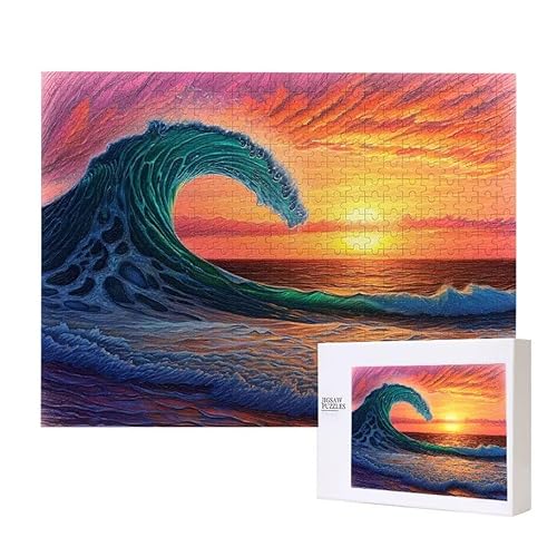 Meereswelle Puzzle 200 Teile Puzzles Erwachsene, Helle und farbenfrohe Puzzles, Indoor-Puzzle-Kreativspiel zur Entspannung von Erwachsenen und Erziehung oder als Geschenk I-225 Meereswelle Puzzle 200 Teile Puzzles Erwachsene, Helle und farbenfrohe Puzzles, Indoor-Puzzle-Kreativspiel zur Entspannung von Erwachsenen und Erziehung oder als Geschenk I-225 von Glslmznq
