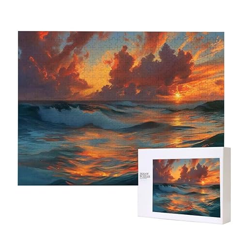 Meereswelle Puzzle 2000 Teile Puzzles Erwachsene, Helle und farbenfrohe Puzzles, Indoor-Puzzle-Kreativspiel zur Entspannung von Erwachsenen und Erziehung oder als Geschenk I-224 von Glslmznq