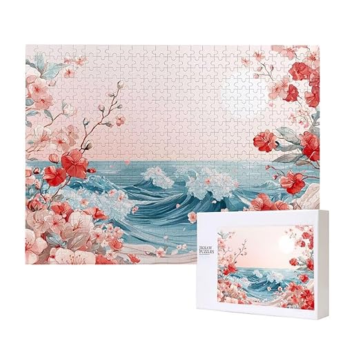 Meereswelle Puzzle 3000 Teile Puzzles Erwachsene, Helle und farbenfrohe Puzzles, Indoor-Puzzle-Kreativspiel zur Entspannung von Erwachsenen und Erziehung oder als Geschenk I-227 von Glslmznq