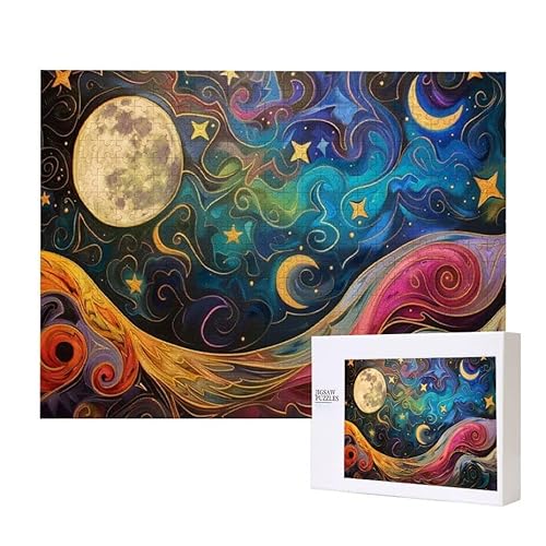 Mond Puzzle 500 Teile Puzzles Erwachsene, Helle und farbenfrohe Puzzles, Indoor-Puzzle-Kreativspiel zur Entspannung von Erwachsenen und Erziehung oder als Geschenk I-775 Mond Puzzle 500 Teile Puzzles Erwachsene, Helle und farbenfrohe Puzzles, Indoor-Puzzle-Kreativspiel zur Entspannung von Erwachsenen und Erziehung oder als Geschenk I-775 von Glslmznq