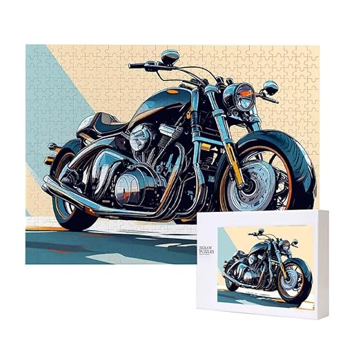 Motorrad Puzzle 300 Teile Puzzles Erwachsene, Helle und farbenfrohe Puzzles, Indoor-Puzzle-Kreativspiel zur Entspannung von Erwachsenen und Erziehung oder als Geschenk I-508 von Glslmznq