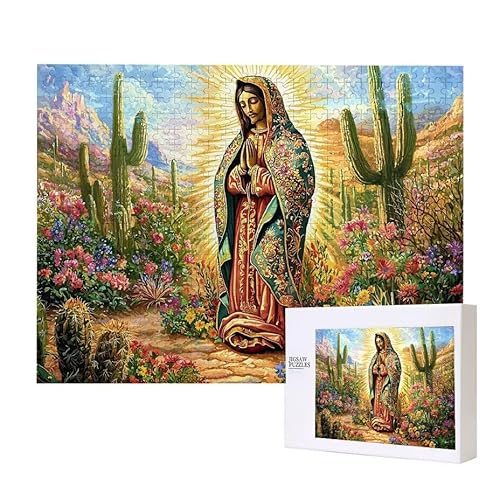 Muttergottes Kaktus Puzzle 2000 Teile Puzzles Erwachsene, Helle und farbenfrohe Puzzles, Indoor-Puzzle-Kreativspiel zur Entspannung von Erwachsenen und Erziehung oder als Geschenk I-620 von Glslmznq