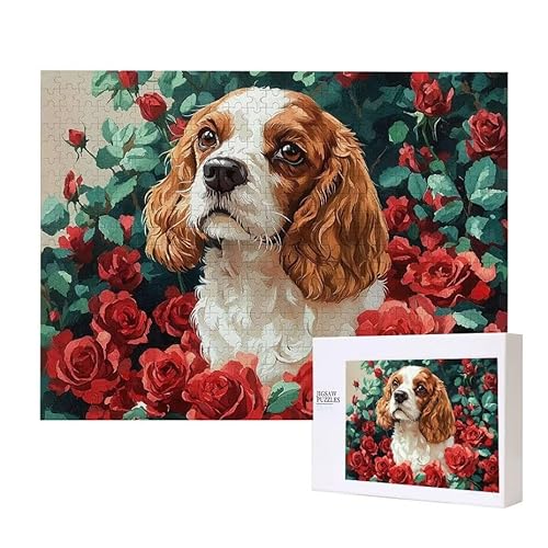 Nach Rose Puzzle 300 Teile Puzzles Erwachsene, Helle und farbenfrohe Puzzles, Indoor-Puzzle-Kreativspiel zur Entspannung von Erwachsenen und Erziehung oder als Geschenk I-472 von Glslmznq