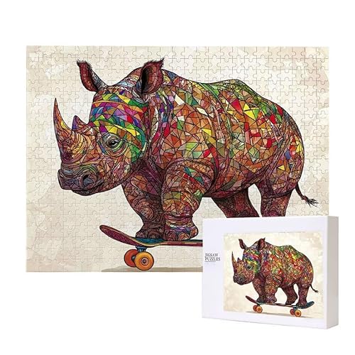Nilpferd Puzzle 2000 Teile Puzzles Erwachsene, Helle und farbenfrohe Puzzles, Indoor-Puzzle-Kreativspiel zur Entspannung von Erwachsenen und Erziehung oder als Geschenk I-250 von Glslmznq