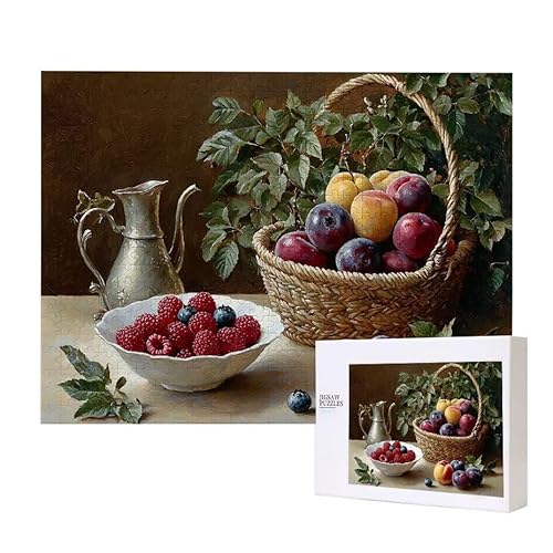 Obst Puzzle 300 Teile Puzzles Erwachsene, Helle und farbenfrohe Puzzles, Indoor-Puzzle-Kreativspiel zur Entspannung von Erwachsenen und Erziehung oder als Geschenk I-640 Obst Puzzle 300 Teile Puzzles Erwachsene, Helle und farbenfrohe Puzzles, Indoor-Puzzle-Kreativspiel zur Entspannung von Erwachsenen und Erziehung oder als Geschenk I-640 von Glslmznq