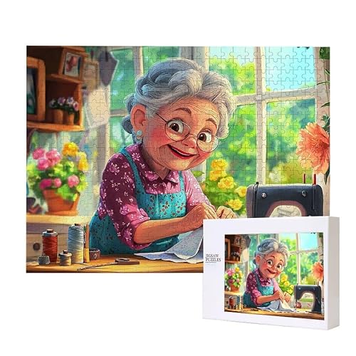 Oma Puzzle 300 Teile Puzzles Erwachsene, Helle und farbenfrohe Puzzles, Indoor-Puzzle-Kreativspiel zur Entspannung von Erwachsenen und Erziehung oder als Geschenk I-438 Oma Puzzle 300 Teile Puzzles Erwachsene, Helle und farbenfrohe Puzzles, Indoor-Puzzle-Kreativspiel zur Entspannung von Erwachsenen und Erziehung oder als Geschenk I-438 von Glslmznq