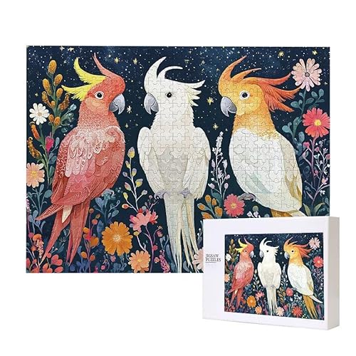 Papagei Puzzle 500 Teile Puzzles Erwachsene, Helle und farbenfrohe Puzzles, Indoor-Puzzle-Kreativspiel zur Entspannung von Erwachsenen und Erziehung oder als Geschenk I-763 von Glslmznq