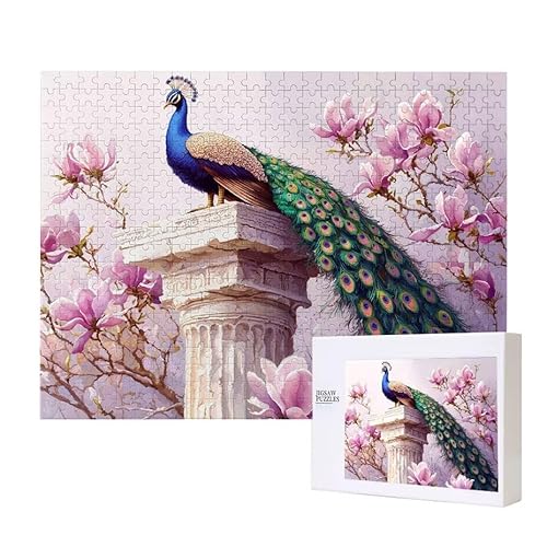 Pfau Magnolienblüte Puzzle 500 Teile Puzzles Erwachsene, Helle und farbenfrohe Puzzles, Indoor-Puzzle-Kreativspiel zur Entspannung von Erwachsenen und Erziehung oder als Geschenk I-415 Pfau Magnolienblüte Puzzle 500 Teile Puzzles Erwachsene, Helle und farbenfrohe Puzzles, Indoor-Puzzle-Kreativspiel zur Entspannung von Erwachsenen und Erziehung oder als Geschenk I-415 von Glslmznq