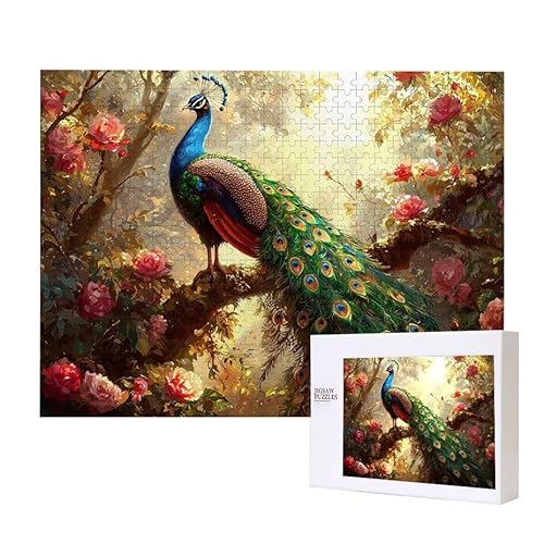 Pfau Puzzle 200 Teile Puzzles Erwachsene, Helle und farbenfrohe Puzzles, Indoor-Puzzle-Kreativspiel zur Entspannung von Erwachsenen und Erziehung oder als Geschenk I-413 Pfau Puzzle 200 Teile Puzzles Erwachsene, Helle und farbenfrohe Puzzles, Indoor-Puzzle-Kreativspiel zur Entspannung von Erwachsenen und Erziehung oder als Geschenk I-413 von Glslmznq