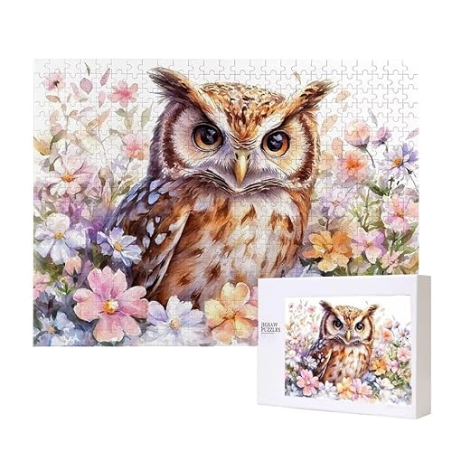 Puzzle für Erwachsene 1000 Eule Puzzle Erwachsene Pädagogisches Spiel Herausforderung Spielzeug 1000 Teile DIY-Bastel Puzzles für Heimdekoration, Geschenke von Glslmznq