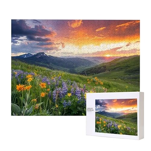 Puzzle für Erwachsene 1000 Landschaft Puzzle Erwachsene Pädagogisches Spiel Herausforderung Spielzeug 1000 Teile DIY-Bastel Puzzles für Heimdekoration, Geschenke von Glslmznq