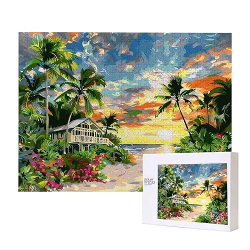 Puzzle für Erwachsene 1000 Seelandschaft Puzzle Erwachsene Pädagogisches Spiel Herausforderung Spielzeug 1000 Teile DIY-Bastel Puzzles für Heimdekoration, Geschenke von Glslmznq