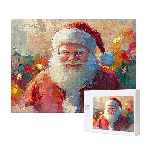 Puzzle für Erwachsene 1000 Weihnachtsmann Puzzle Erwachsene Pädagogisches Spiel Herausforderung Spielzeug 1000 Teile DIY-Bastel Puzzles für Heimdekoration, Geschenke von Glslmznq