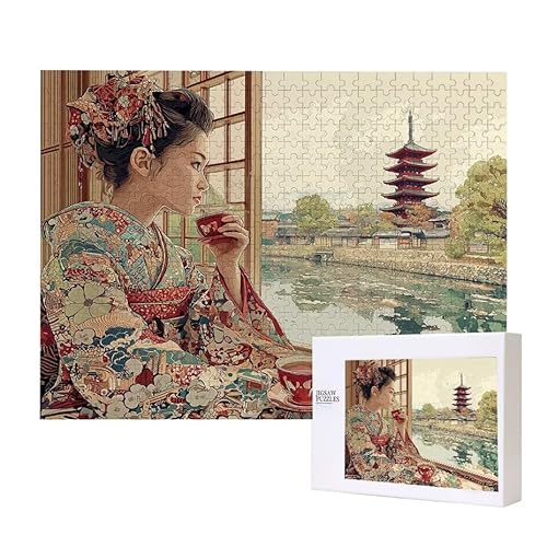 Puzzle für Erwachsene 1500 Geisha Puzzle Erwachsene Pädagogisches Spiel Herausforderung Spielzeug 1000 Teile DIY-Bastel Puzzles für Heimdekoration, Geschenke von Glslmznq