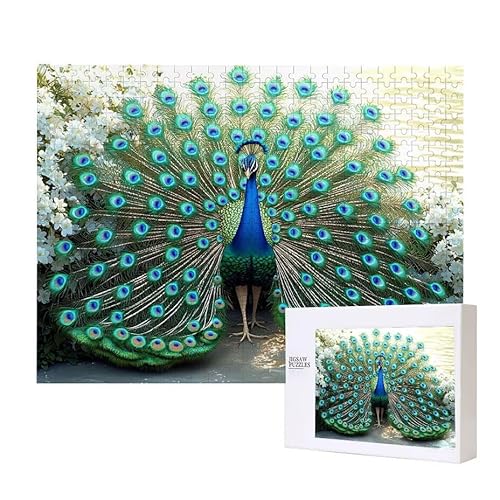 Puzzle für Erwachsene 1500 Grüner Pfau Puzzle Erwachsene Pädagogisches Spiel Herausforderung Spielzeug 1000 Teile DIY-Bastel Puzzles für Heimdekoration, Geschenke von Glslmznq
