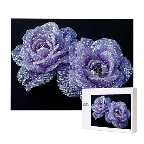 Puzzle für Erwachsene 1500 Lila Rose Puzzle Erwachsene Pädagogisches Spiel Herausforderung Spielzeug 1000 Teile DIY-Bastel Puzzles für Heimdekoration, Geschenke Puzzle für Erwachsene 1500 Lila Rose Puzzle Erwachsene Pädagogisches Spiel Herausforderung Spielzeug 1000 Teile DIY-Bastel Puzzles für Heimdekoration, Geschenke von Glslmznq