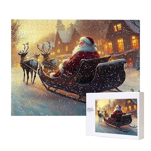 Puzzle für Erwachsene 1500 Weihnachtsmann Puzzle Erwachsene Pädagogisches Spiel Herausforderung Spielzeug 1000 Teile DIY-Bastel Puzzles für Heimdekoration, Geschenke von Glslmznq