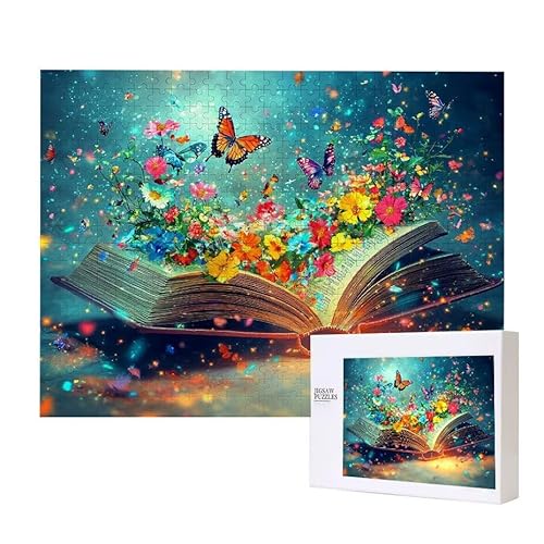 Puzzle für Erwachsene 1500 Zauberbuch Puzzle Erwachsene Pädagogisches Spiel Herausforderung Spielzeug 1000 Teile DIY-Bastel Puzzles für Heimdekoration, Geschenke von Glslmznq