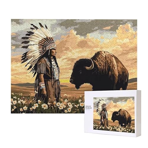 Puzzle für Erwachsene 200 Indianer Rinder Puzzle Erwachsene Pädagogisches Spiel Herausforderung Spielzeug 1000 Teile DIY-Bastel Puzzles für Heimdekoration, Geschenke Puzzle für Erwachsene 200 Indianer Rinder Puzzle Erwachsene Pädagogisches Spiel Herausforderung Spielzeug 1000 Teile DIY-Bastel Puzzles für Heimdekoration, Geschenke von Glslmznq