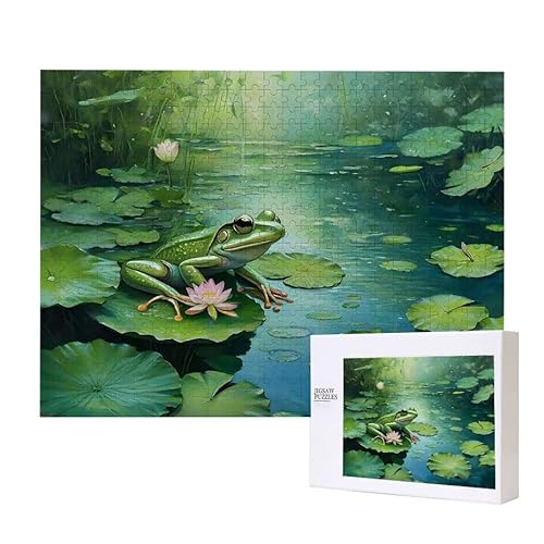 Puzzle für Erwachsene 200 Lotusteich Puzzle Erwachsene Pädagogisches Spiel Herausforderung Spielzeug 1000 Teile DIY-Bastel Puzzles für Heimdekoration, Geschenke von Glslmznq