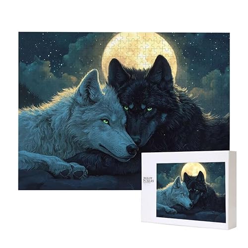 Puzzle für Erwachsene 200 Mond Wolf Puzzle Erwachsene Pädagogisches Spiel Herausforderung Spielzeug 1000 Teile DIY-Bastel Puzzles für Heimdekoration, Geschenke Puzzle für Erwachsene 200 Mond Wolf Puzzle Erwachsene Pädagogisches Spiel Herausforderung Spielzeug 1000 Teile DIY-Bastel Puzzles für Heimdekoration, Geschenke von Glslmznq