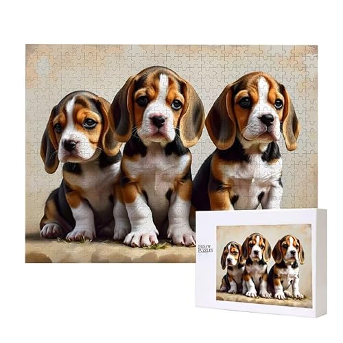 Puzzle für Erwachsene 200 Netter Hund Puzzle Erwachsene Pädagogisches Spiel Herausforderung Spielzeug 1000 Teile DIY-Bastel Puzzles für Heimdekoration, Geschenke von Glslmznq