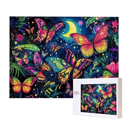 Puzzle für Erwachsene 200 Schmetterling Puzzle Erwachsene Pädagogisches Spiel Herausforderung Spielzeug 1000 Teile DIY-Bastel Puzzles für Heimdekoration, Geschenke von Glslmznq