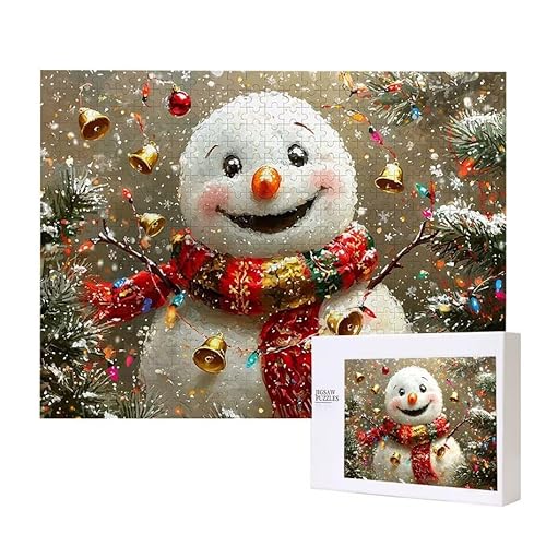 Puzzle für Erwachsene 200 Schneemann Puzzle Erwachsene Pädagogisches Spiel Herausforderung Spielzeug 1000 Teile DIY-Bastel Puzzles für Heimdekoration, Geschenke von Glslmznq