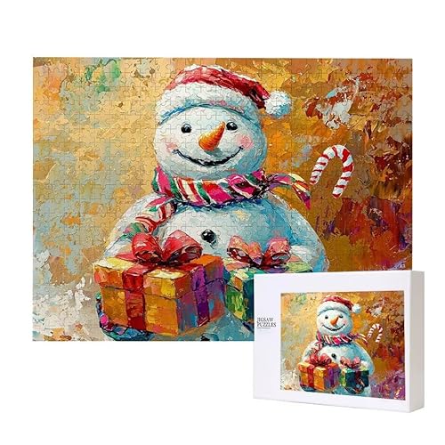 Puzzle für Erwachsene 200 Schneemann Puzzle Erwachsene Pädagogisches Spiel Herausforderung Spielzeug 1000 Teile DIY-Bastel Puzzles für Heimdekoration, Geschenke von Glslmznq