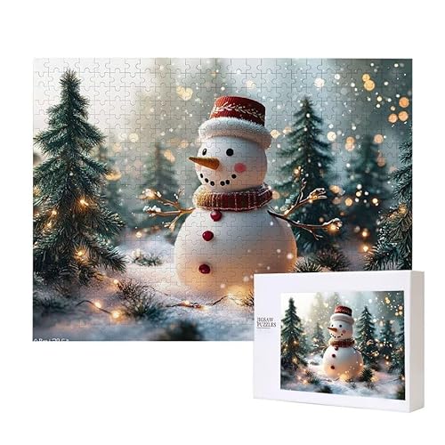 Puzzle für Erwachsene 200 Schneemann Puzzle Erwachsene Pädagogisches Spiel Herausforderung Spielzeug 1000 Teile DIY-Bastel Puzzles für Heimdekoration, Geschenke von Glslmznq