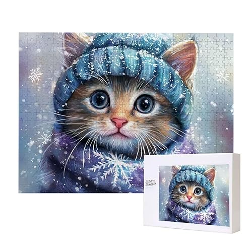 Puzzle für Erwachsene 200 Tiere Katzen Puzzle Erwachsene Pädagogisches Spiel Herausforderung Spielzeug 1000 Teile DIY-Bastel Puzzles für Heimdekoration, Geschenke von Glslmznq