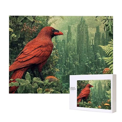 Puzzle für Erwachsene 200 Vögel Landschaft Puzzle Erwachsene Pädagogisches Spiel Herausforderung Spielzeug 1000 Teile DIY-Bastel Puzzles für Heimdekoration, Geschenke von Glslmznq