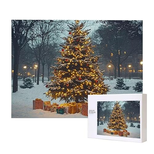 Puzzle für Erwachsene 200 Weihnachtsbaum Puzzle Erwachsene Pädagogisches Spiel Herausforderung Spielzeug 1000 Teile DIY-Bastel Puzzles für Heimdekoration, Geschenke von Glslmznq