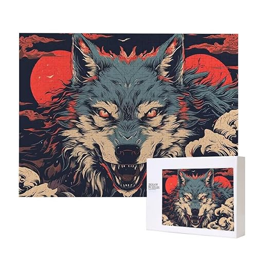 Puzzle für Erwachsene 200 Wolf Puzzle Erwachsene Pädagogisches Spiel Herausforderung Spielzeug 1000 Teile DIY-Bastel Puzzles für Heimdekoration, Geschenke von Glslmznq