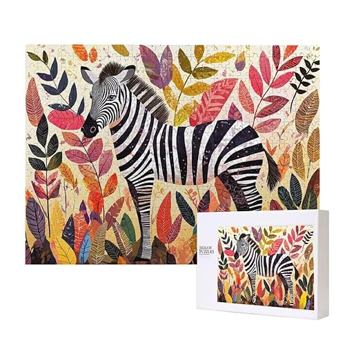 Puzzle für Erwachsene 200 Zebra Puzzle Erwachsene Pädagogisches Spiel Herausforderung Spielzeug 1000 Teile DIY-Bastel Puzzles für Heimdekoration, Geschenke von Glslmznq