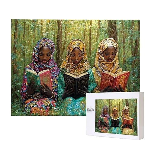 Puzzle für Erwachsene 2000 Afrikanische Frauen Puzzle Erwachsene Pädagogisches Spiel Herausforderung Spielzeug 1000 Teile DIY-Bastel Puzzles für Heimdekoration, Geschenke von Glslmznq