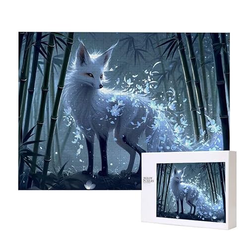 Puzzle für Erwachsene 2000 Anime Fox Puzzle für Erwachsene Pädagogisches Spiel Herausforderung Spielzeug 1000 Teile DIY-Bastel Puzzles für Heimdekoration, Geschenke von Glslmznq