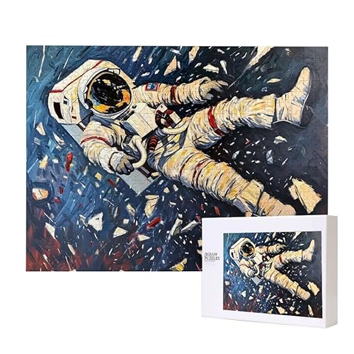 Puzzle für Erwachsene 2000 Astronaut Puzzle Erwachsene Pädagogisches Spiel Herausforderung Spielzeug 1000 Teile DIY-Bastel Puzzles für Heimdekoration, Geschenke von Glslmznq