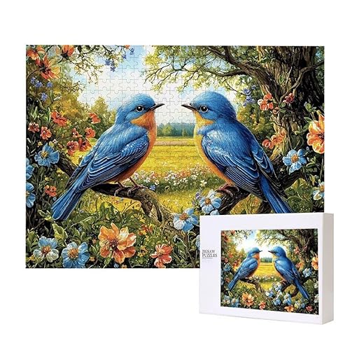 Puzzle für Erwachsene 2000 Blue Bird Puzzle Erwachsene Pädagogisches Spiel Herausforderung Spielzeug 1000 Teile DIY-Bastel Puzzles für Heimdekoration, Geschenke von Glslmznq