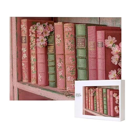 Puzzle für Erwachsene 2000 Buch Blume Puzzle Erwachsene Pädagogisches Spiel Herausforderung Spielzeug 1000 Teile DIY-Bastel Puzzles für Heimdekoration, Geschenke von Glslmznq