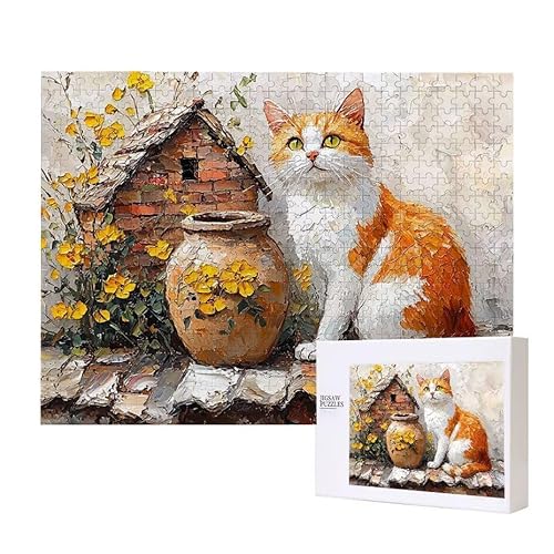 Puzzle für Erwachsene 2000 Cute Cat Puzzle Erwachsene Pädagogisches Spiel Herausforderung Spielzeug 1000 Teile DIY-Bastel Puzzles für Heimdekoration, Geschenke von Glslmznq