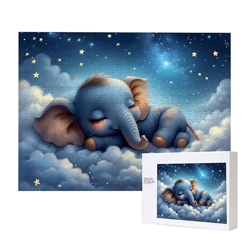 Puzzle für Erwachsene 2000 Elefant Puzzle für Erwachsene Pädagogisches Spiel Herausforderung Spielzeug 1000 Teile DIY-Bastel Puzzles für Heimdekoration, Geschenke von Glslmznq