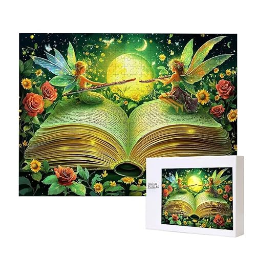 Puzzle für Erwachsene 2000 Elfen Bücher Puzzle Erwachsene Pädagogisches Spiel Herausforderung Spielzeug 1000 Teile DIY-Bastel Puzzles für Heimdekoration, Geschenke von Glslmznq