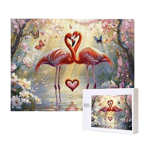 Puzzle für Erwachsene 2000 Flamingo Puzzle Erwachsene Pädagogisches Spiel Herausforderung Spielzeug 1000 Teile DIY-Bastel Puzzles für Heimdekoration, Geschenke von Glslmznq