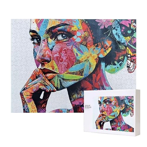 Puzzle für Erwachsene 2000 Frau Puzzle Erwachsene Pädagogisches Spiel Herausforderung Spielzeug 1000 Teile DIY-Bastel Puzzles für Heimdekoration, Geschenke von Glslmznq