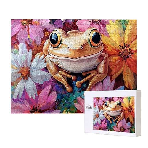 Puzzle für Erwachsene 2000 Frosch Puzzle Erwachsene Pädagogisches Spiel Herausforderung Spielzeug 1000 Teile DIY-Bastel Puzzles für Heimdekoration, Geschenke von Glslmznq