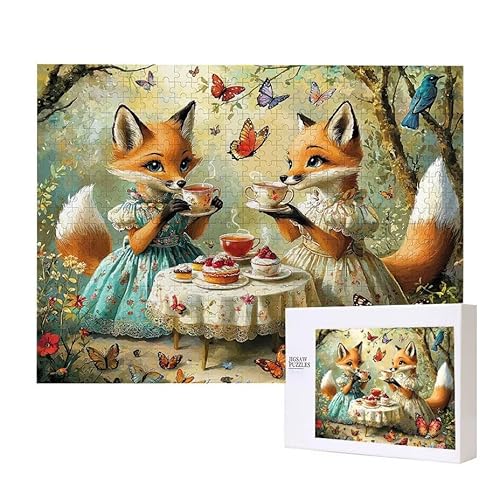 Puzzle für Erwachsene 2000 Fuchs Puzzle Erwachsene Pädagogisches Spiel Herausforderung Spielzeug 1000 Teile DIY-Bastel Puzzles für Heimdekoration, Geschenke von Glslmznq