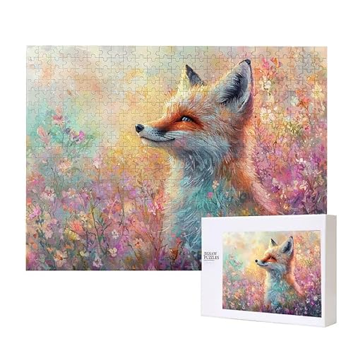 Puzzle für Erwachsene 2000 Fuchs Tier Puzzle Erwachsene Pädagogisches Spiel Herausforderung Spielzeug 1000 Teile DIY-Bastel Puzzles für Heimdekoration, Geschenke von Glslmznq