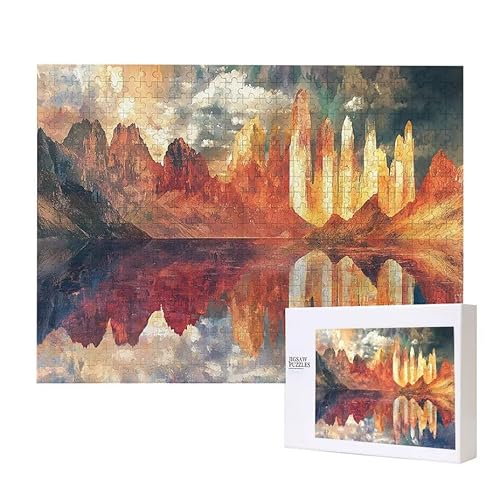 Puzzle für Erwachsene 2000 Gebirge Puzzle Erwachsene Pädagogisches Spiel Herausforderung Spielzeug 1000 Teile DIY-Bastel Puzzles für Heimdekoration, Geschenke von Glslmznq